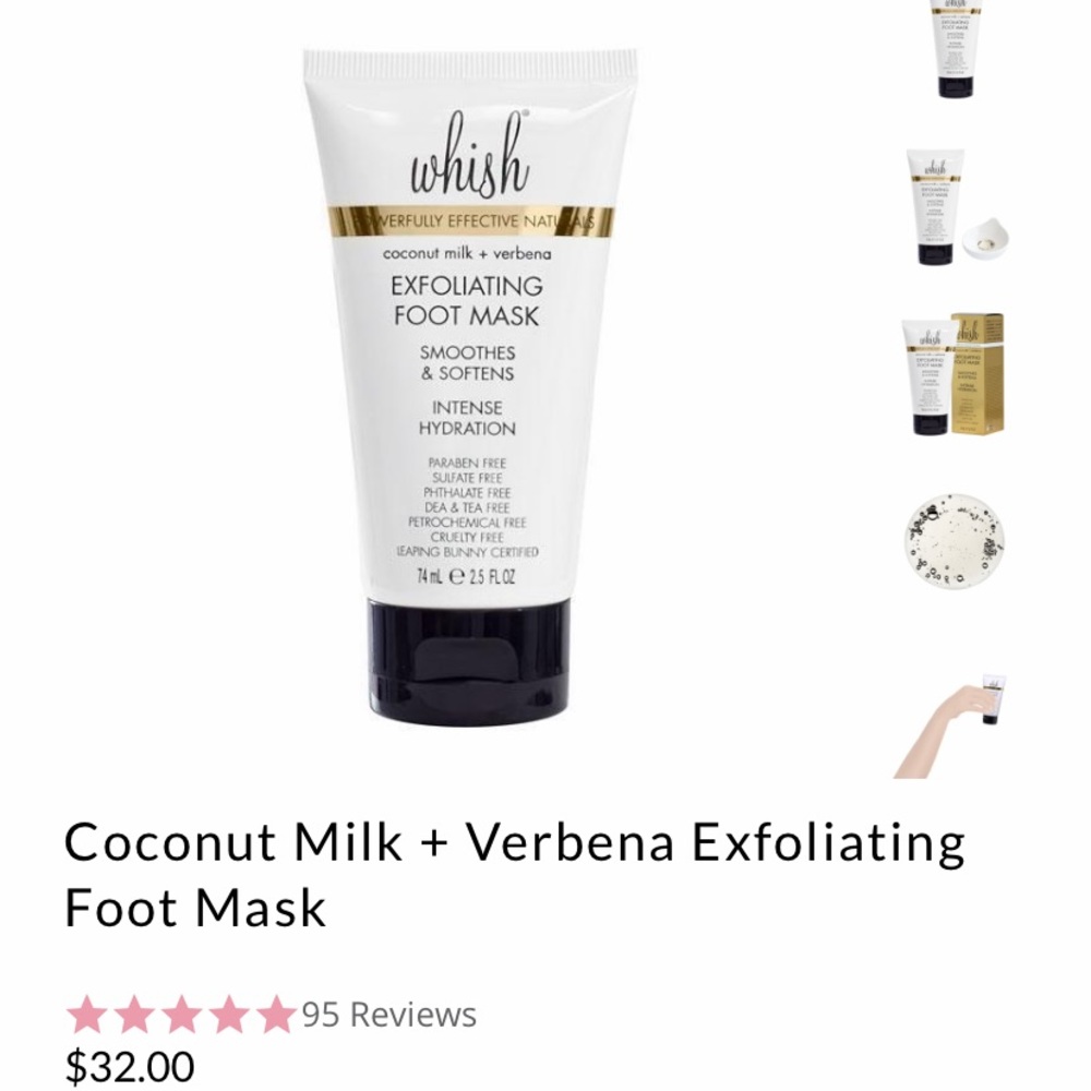 Whish exfoliating foot mask